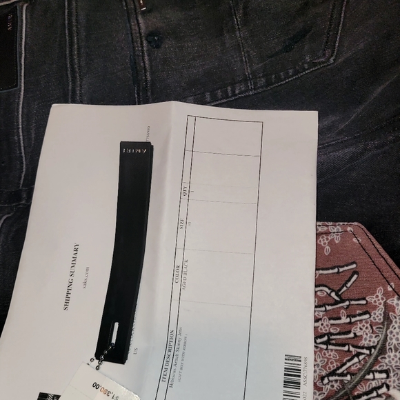 Brand new Amiri Hibiscus Arttch Skinny Jeans (Aged Black) size 30 - Picture 5 of 6